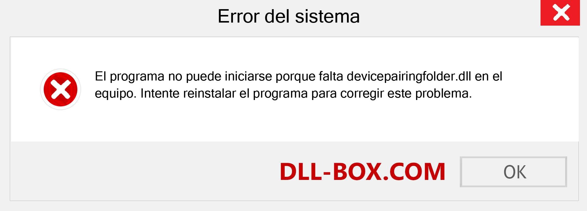 ¿Falta el archivo devicepairingfolder.dll ?. Descargar para Windows 7, 8, 10 - Corregir devicepairingfolder dll Missing Error en Windows, fotos, imágenes