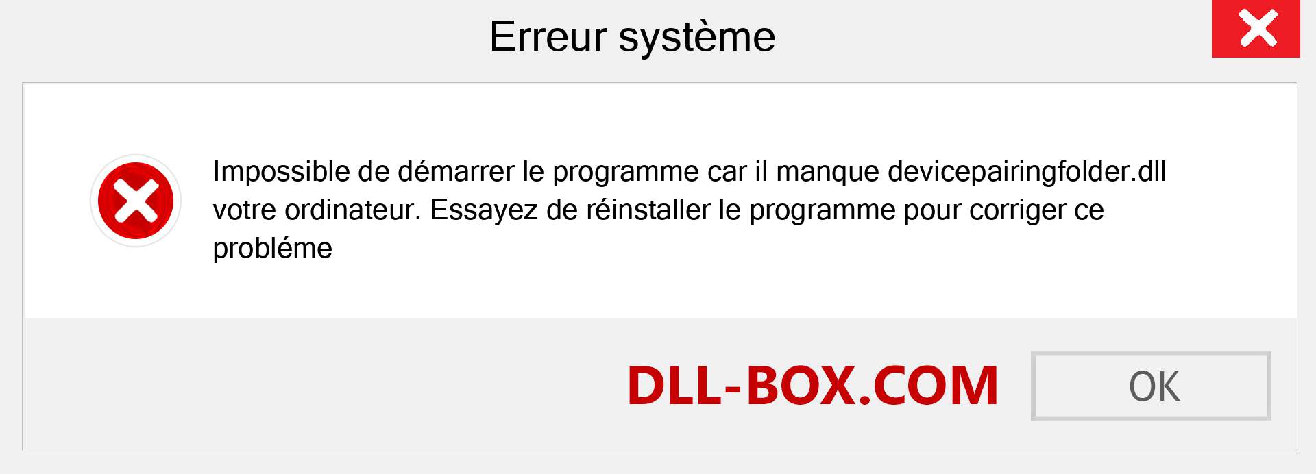 Le fichier devicepairingfolder.dll est manquant ?. Télécharger pour Windows 7, 8, 10 - Correction de l'erreur manquante devicepairingfolder dll sur Windows, photos, images